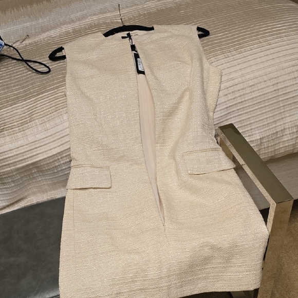 Rag & Bone Cream Textured Mini Dress - Picture 8 of 16